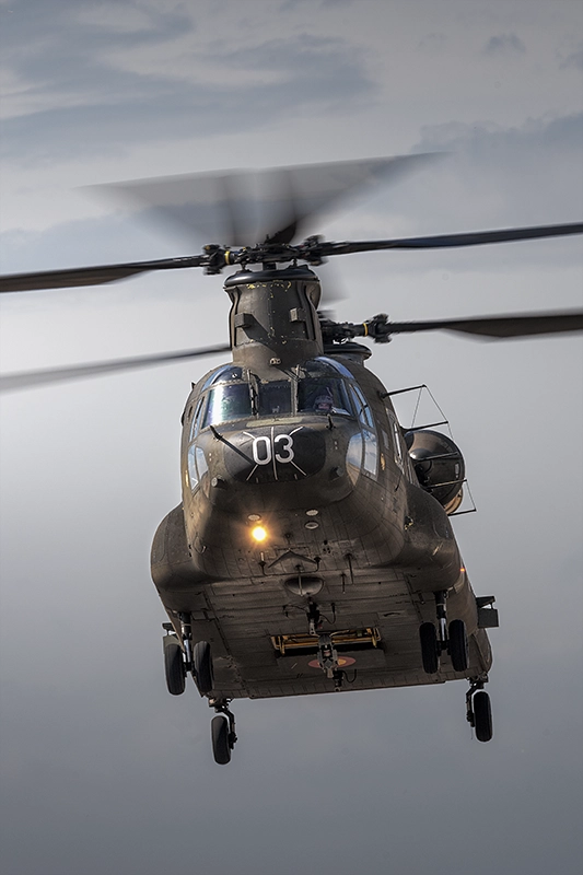 Chinook despegando